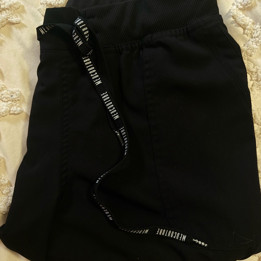 Med Couture Black Drawstring Skirt Top